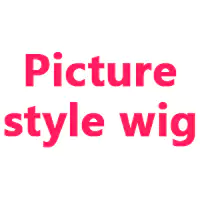 Picture style wig